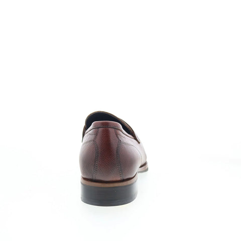 Di Bianco Manzoni Mens Brown Leather Slip On Loafers & Slip Ons Penny Shoes
