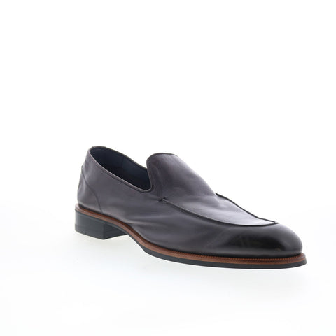 Di Bianco Maranello Mens Brown Leather Slip On Loafers & Slip Ons Casual Shoes