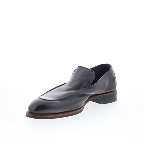 Di Bianco Maranello Mens Brown Leather Slip On Loafers & Slip Ons Casual Shoes