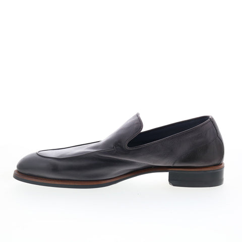 Di Bianco Maranello Mens Brown Leather Slip On Loafers & Slip Ons Casual Shoes