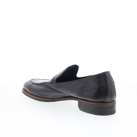 Di Bianco Maranello Mens Brown Leather Slip On Loafers & Slip Ons Casual Shoes
