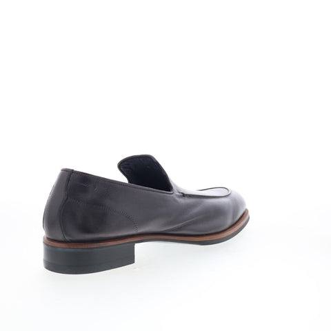 Di Bianco Maranello Mens Brown Leather Slip On Loafers & Slip Ons Casual Shoes
