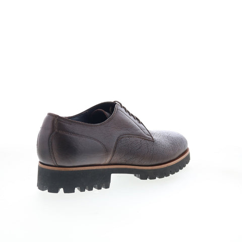 Di Bianco Marano Mens Brown Leather Lace Up Oxfords & Lace Ups Casual Shoes