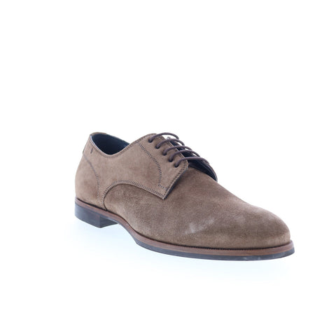 Di Bianco Marano Mens Brown Suede Lace Up Oxfords & Lace Ups Casual Shoes