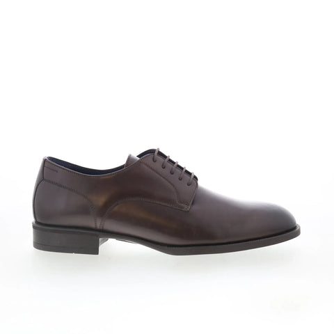 Di Bianco Marano Mens Brown Leather Oxfords & Lace Ups Plain Toe Shoes