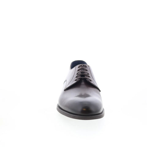 Di Bianco Marano Mens Brown Leather Lace Up Oxfords & Lace Ups Plain Toe Shoes