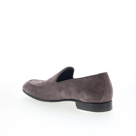 Pastori by Di Bianco Marcus Mens Gray Suede Loafers & Slip Ons Penny Shoes