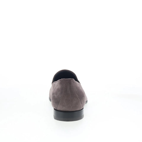 Pastori by Di Bianco Marcus Mens Gray Suede Loafers & Slip Ons Penny Shoes