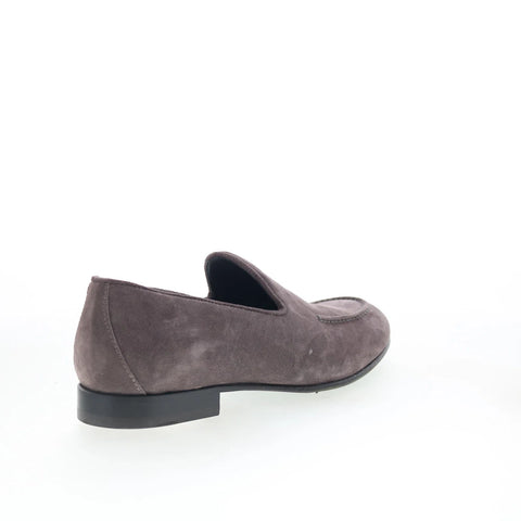 Pastori by Di Bianco Marcus Mens Gray Suede Loafers & Slip Ons Penny Shoes