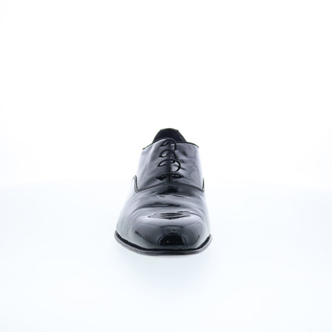 Di Bianco Marianella Mens Black Leather Oxfords & Lace Ups Plain Toe Shoes