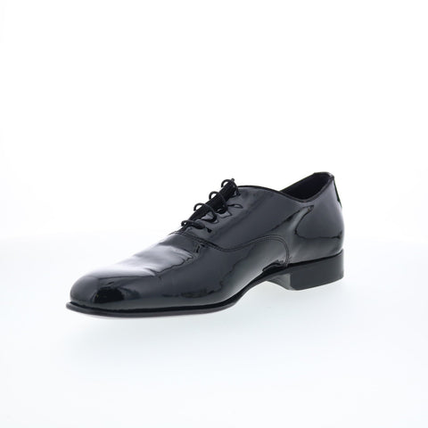 Di Bianco Marianella Mens Black Leather Oxfords & Lace Ups Plain Toe Shoes
