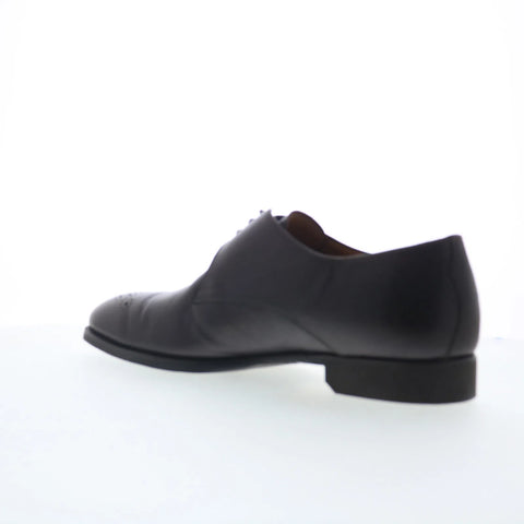 Di Bianco Marmo Mens Brown Leather Lace Up Oxfords & Lace Ups Casual Shoes