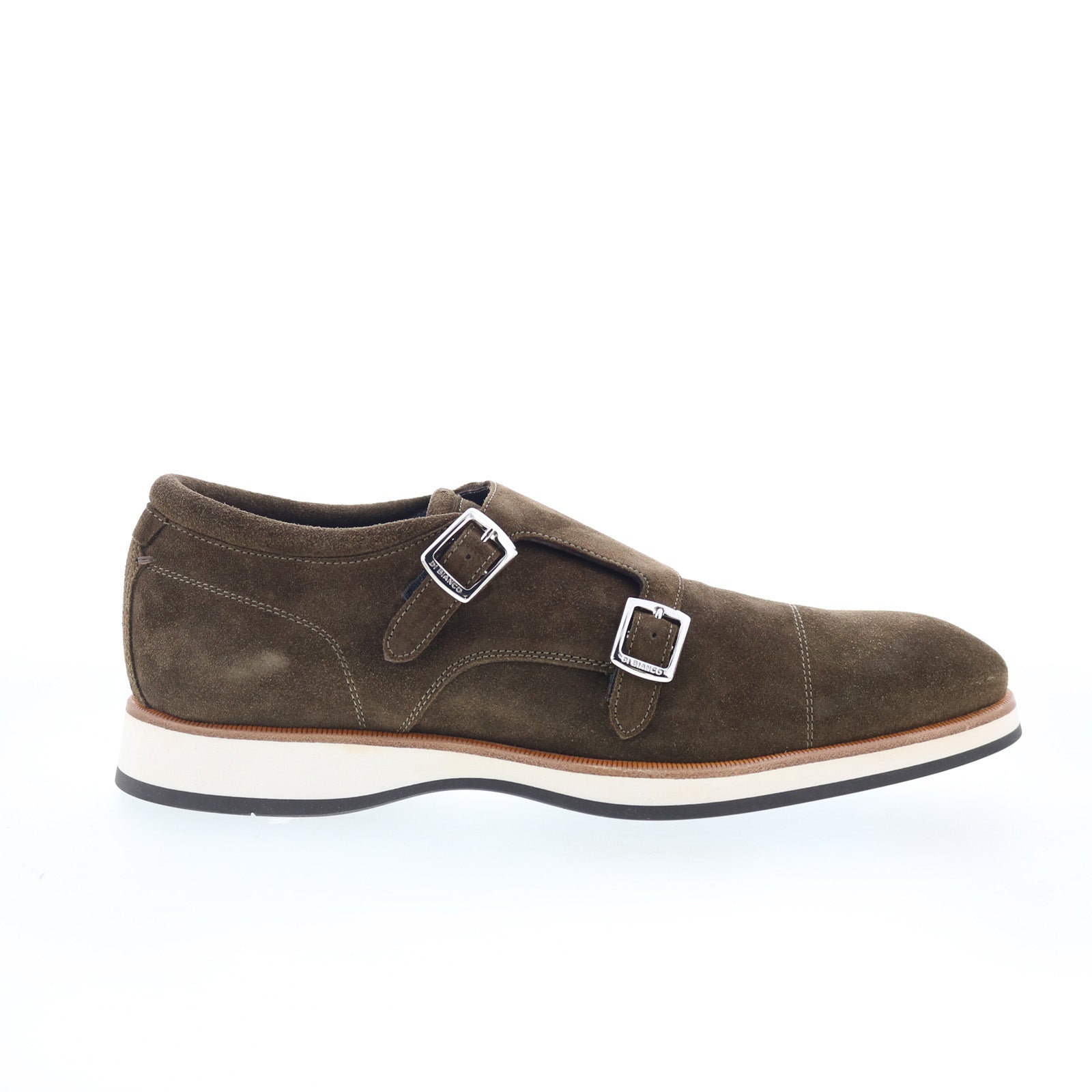 Di Bianco Matera Classic Mens Brown Suede Loafers & Slip Ons  display picture 1