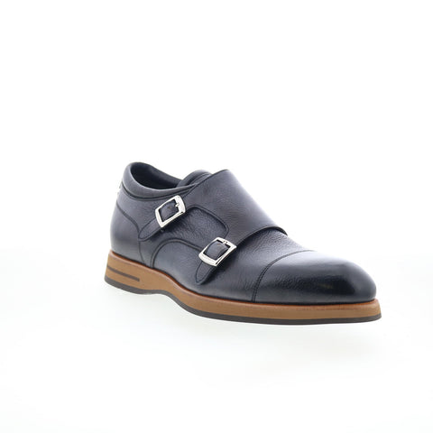 Di Bianco Matera Classic Mens Black Leather Loafers & Slip Ons Casual Shoes