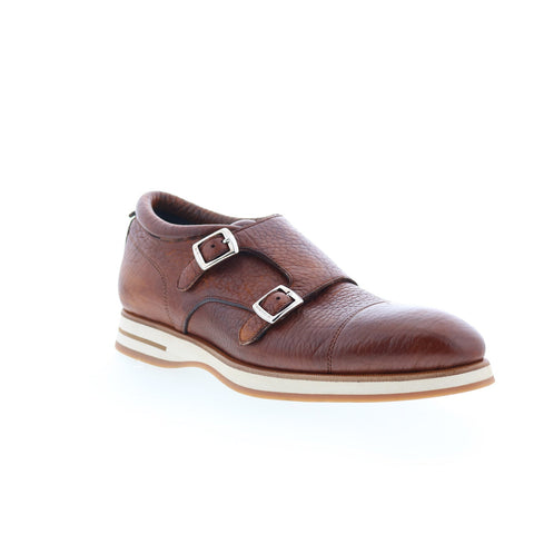 Di Bianco Matera Mens Brown Leather Loafers & Slip Ons Casual Shoes