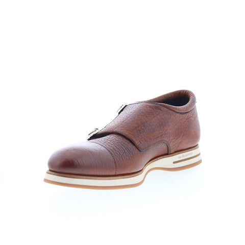 Di Bianco Matera Mens Brown Leather Loafers & Slip Ons Casual Shoes