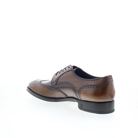 Di Bianco Matera Mens Brown Oxfords & Lace Ups Wingtip & Brogue Shoes