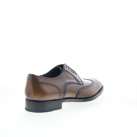 Di Bianco Matera Mens Brown Oxfords & Lace Ups Wingtip & Brogue Shoes