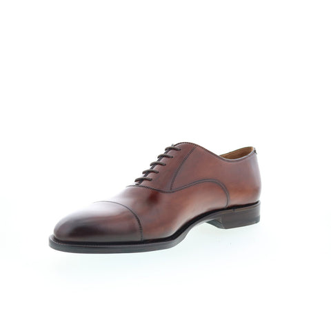 Pastori by Di Bianco Maximus Mens Brown Oxfords & Lace Ups Cap Toe Shoes