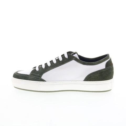 Pastori by Di Bianco Messina Mens White Leather Lifestyle Sneakers Shoes