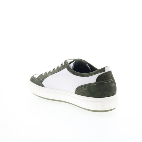 Pastori by Di Bianco Messina Mens White Leather Lifestyle Sneakers Shoes