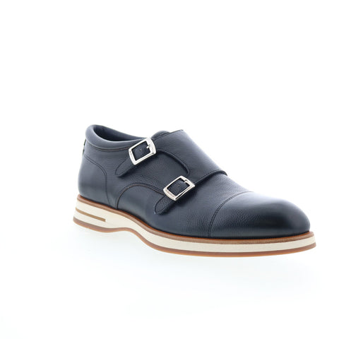 Di Bianco Micro Chiara Mens Black Leather Loafers & Slip Ons Casual Shoes