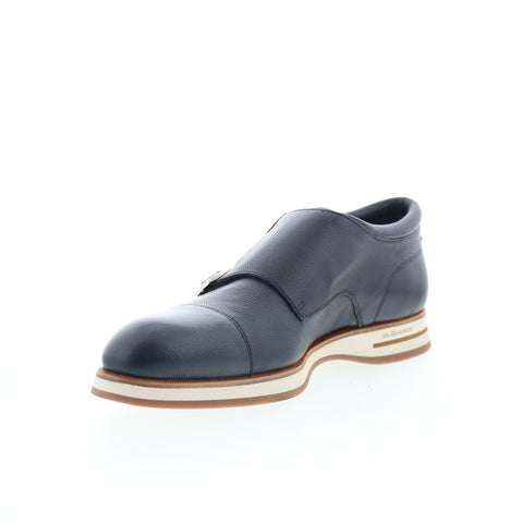 Di Bianco Micro Chiara Mens Black Leather Loafers & Slip Ons Casual Shoes