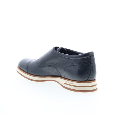 Di Bianco Micro Chiara Mens Black Leather Loafers & Slip Ons Casual Shoes