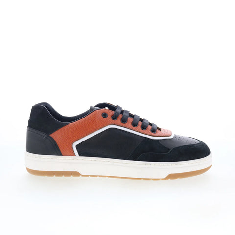 Di Bianco Horween Mens Blue Leather Lace Up Lifestyle Sneakers Shoes