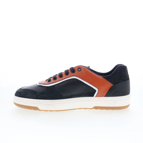 Di Bianco Horween Mens Blue Leather Lace Up Lifestyle Sneakers Shoes
