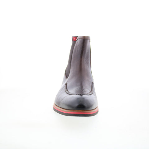 Di Bianco Minori Mens Brown Leather Slip On Chelsea Boots