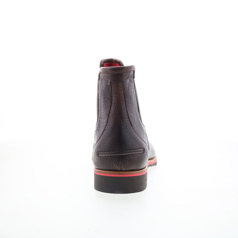 Di Bianco Minori Mens Brown Leather Slip On Chelsea Boots
