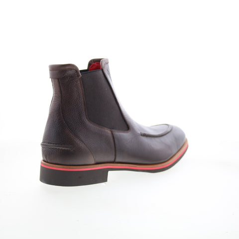 Di Bianco Minori Mens Brown Leather Slip On Chelsea Boots