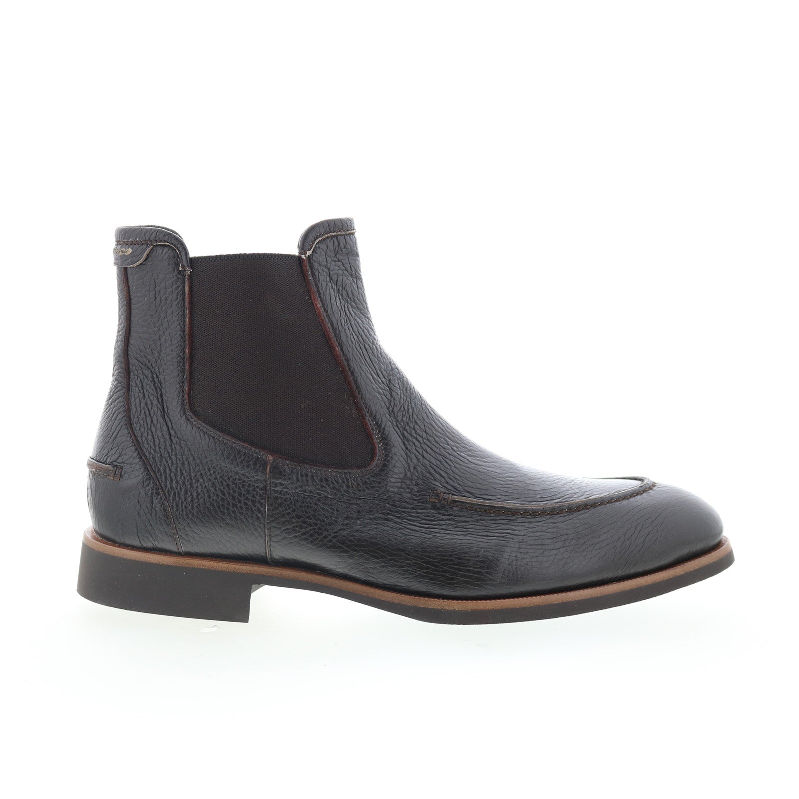 Di Bianco Minori Mens Brown Leather Slip On Chelsea Boots 
