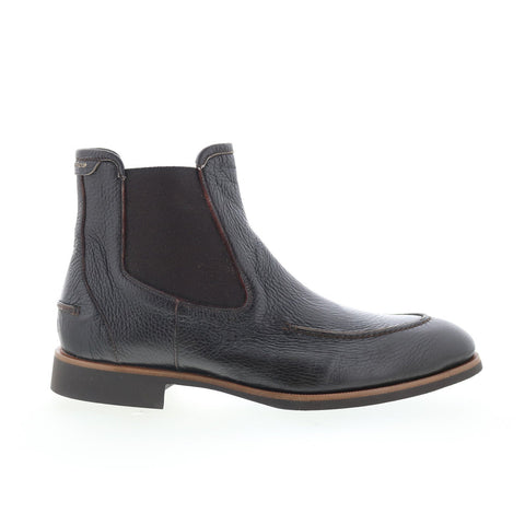Di Bianco Minori Mens Brown Leather Slip On Chelsea Boots