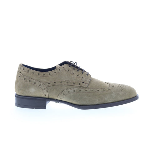 Di Bianco Monta Gnana Mens Gray Oxfords & Lace Ups Wingtip & Brogue Shoes