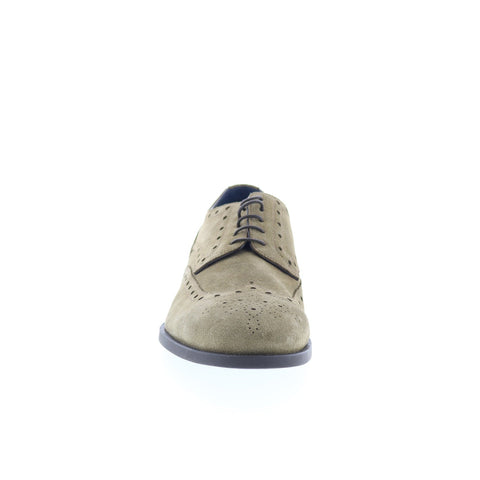 Di Bianco Monta Gnana Mens Gray Oxfords & Lace Ups Wingtip & Brogue Shoes