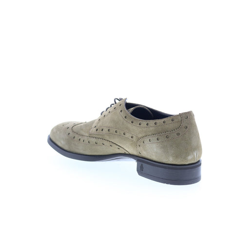 Di Bianco Monta Gnana Mens Gray Oxfords & Lace Ups Wingtip & Brogue Shoes