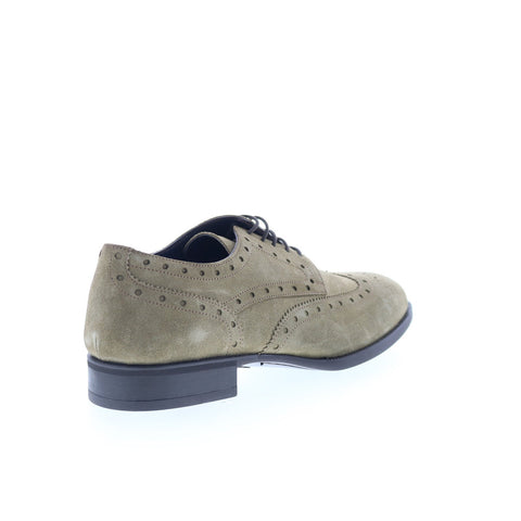 Di Bianco Monta Gnana Mens Gray Oxfords & Lace Ups Wingtip & Brogue Shoes