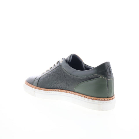 Di Bianco Monti Bosco Mens Black Leather Lace Up Lifestyle Sneakers Shoes