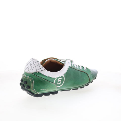 Di Bianco Monza Mens Green Suede Lace Up Lifestyle Sneakers Shoes