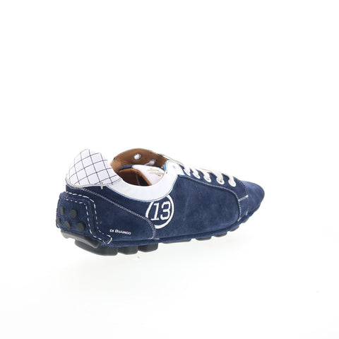 Di Bianco Monza Mens Blue Suede Lace Up Lifestyle Sneakers Shoes