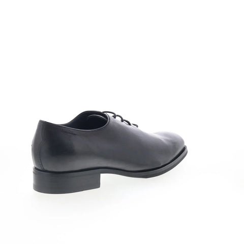 Di Bianco Morsella Mens Black Leather Oxfords & Lace Ups Plain Toe Shoes