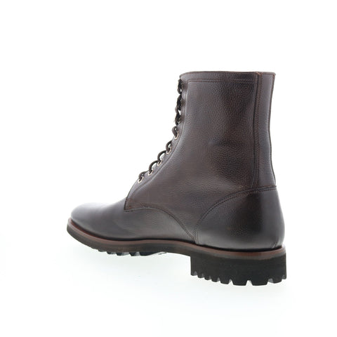 Di Bianco Mountain Mens Brown Leather Lace Up Casual Dress Boots