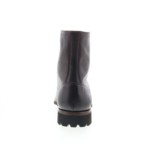 Di Bianco Mountain Mens Brown Leather Lace Up Casual Dress Boots