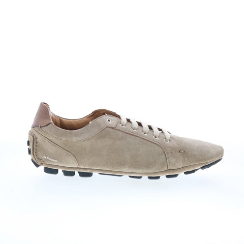 Di Bianco Mugelle Mens Gray Suede Lace Up Lifestyle Sneakers Shoes