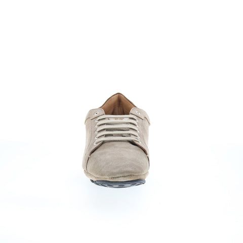 Di Bianco Mugelle Mens Gray Suede Lace Up Lifestyle Sneakers Shoes