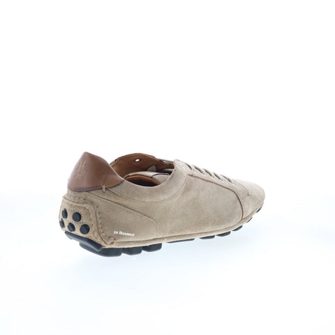 Di Bianco Mugelle Mens Gray Suede Lace Up Lifestyle Sneakers Shoes