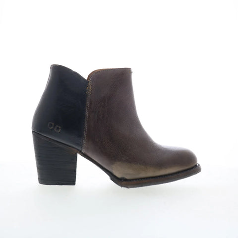 Bed Stu Yell F387002 Womens Brown Leather Zipper Ankle & Booties Boots