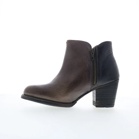 Bed Stu Yell F387002 Womens Brown Leather Zipper Ankle & Booties Boots